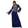 Costume da dama medievale azzurra